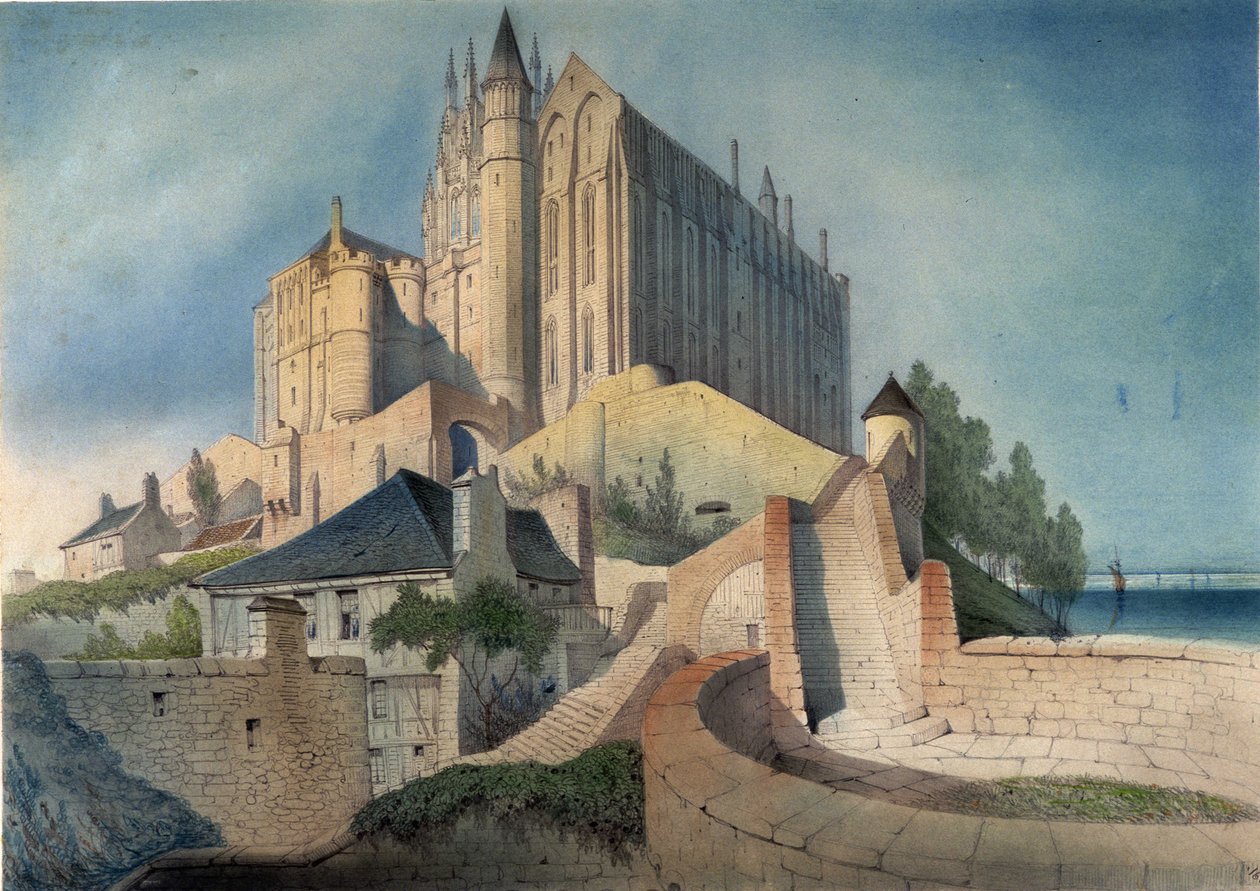 A abadia de Mont Saint Michel - por Emile Sagot, Musée d