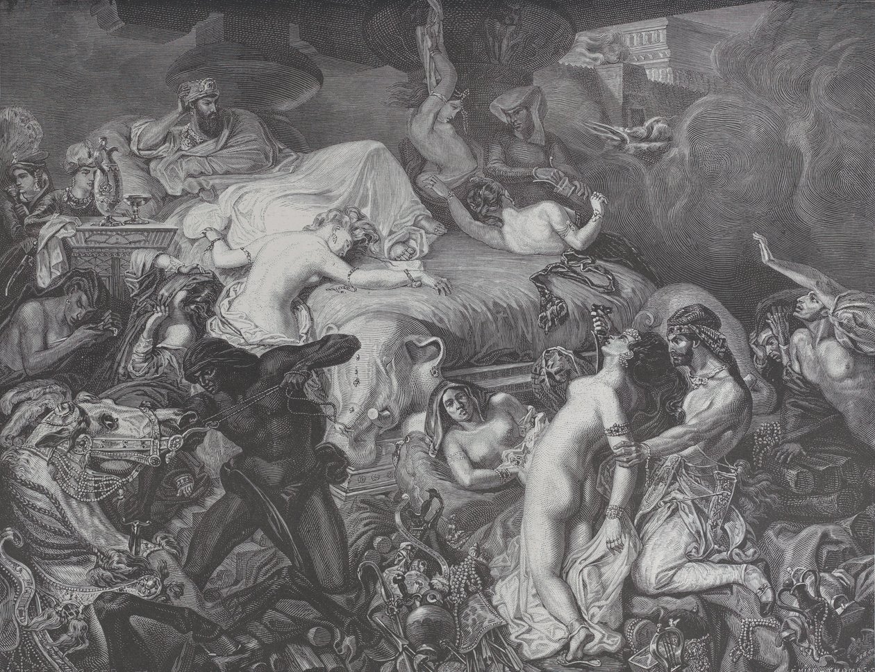 Sardanapalus, do Le Monde Illustré, 16 de maio de 1874. de Emile Thomas