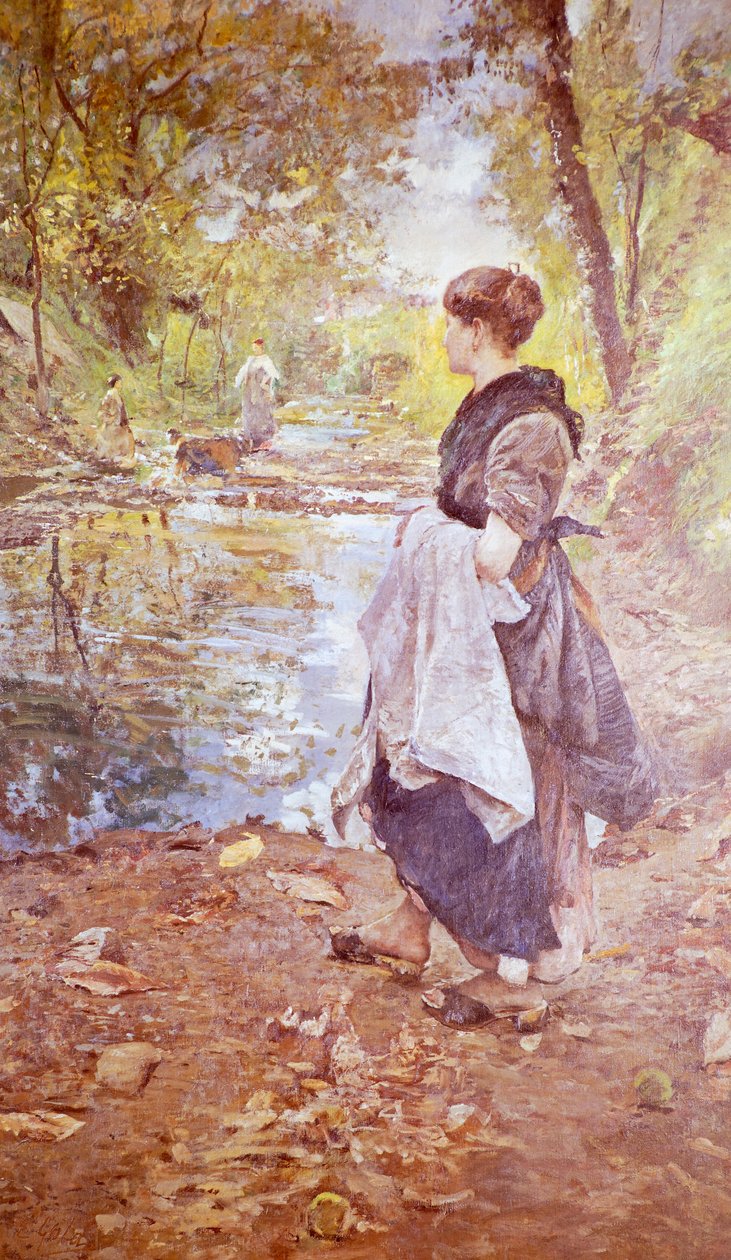 Lavadeiras em Brianza de Emilio Gola