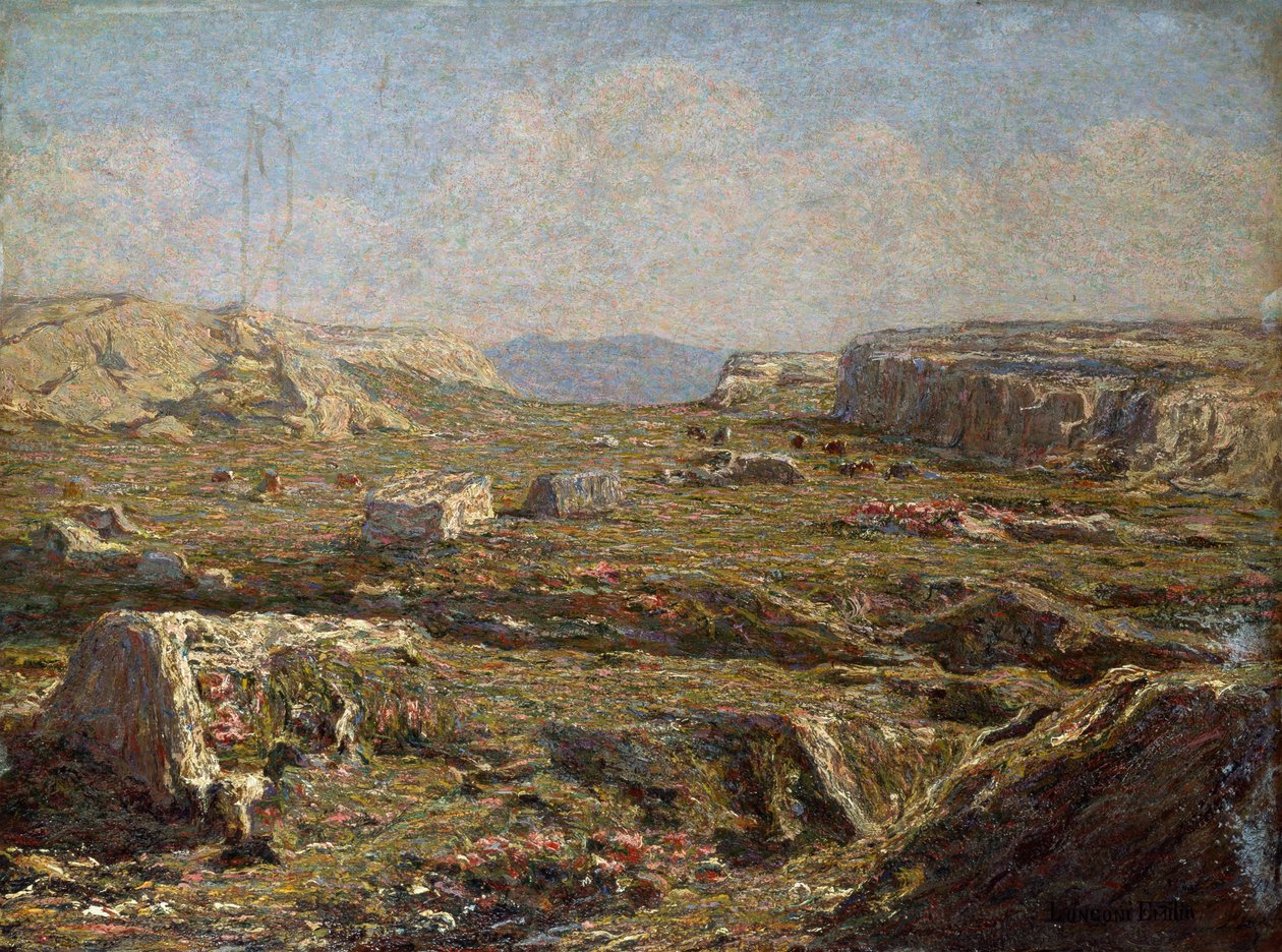 Paisagem rochosa de Emilio Longoni