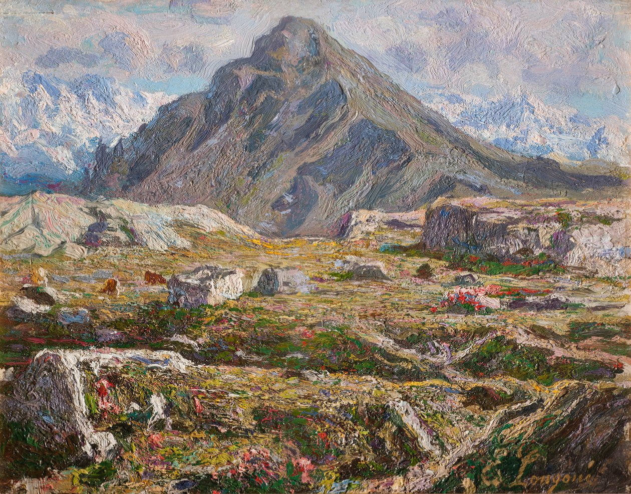 O Dente de Baiton (óleo sobre tela) de Emilio Longoni
