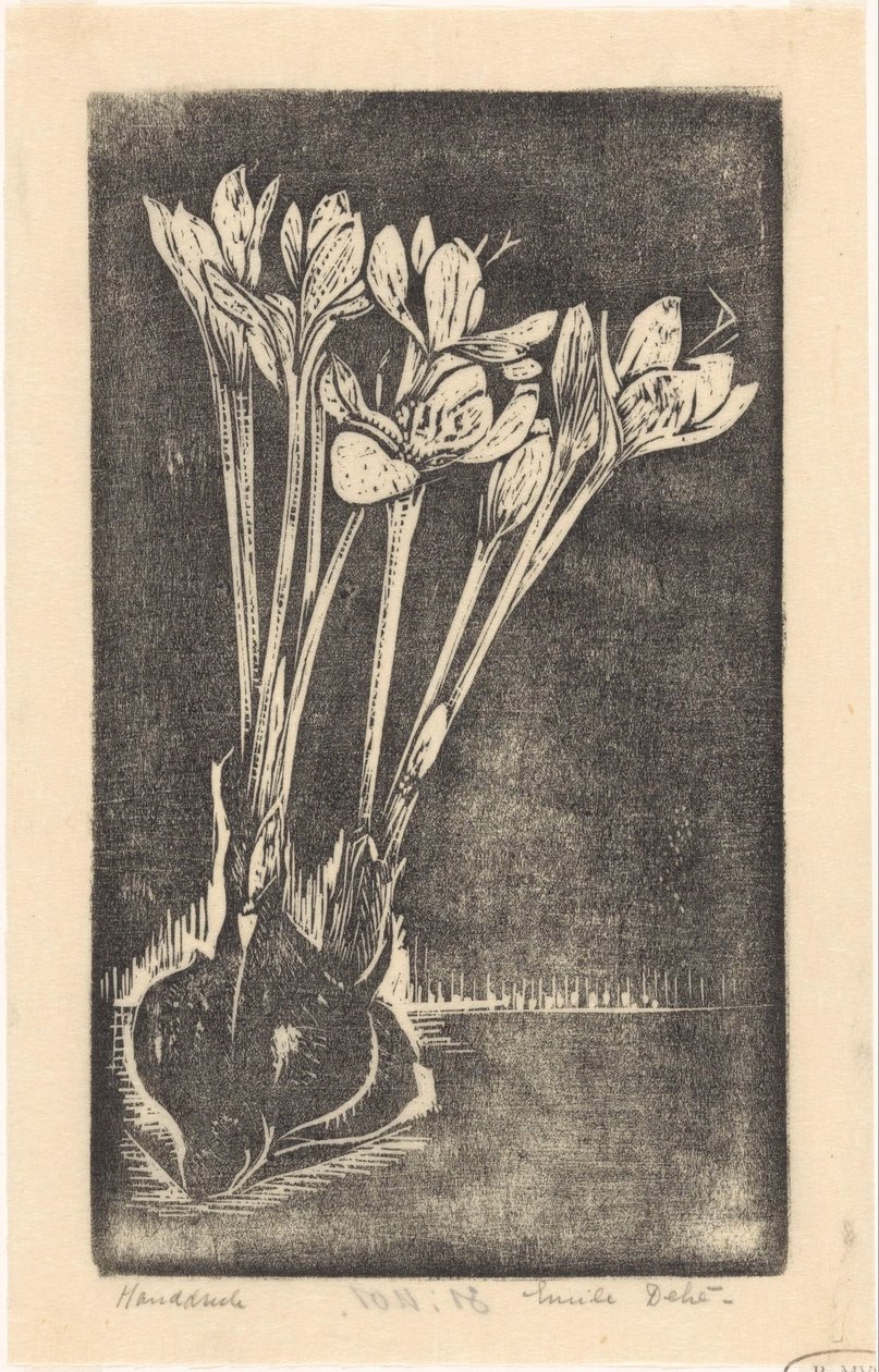 Cardo de outono de Emilius Wilhelmus Dehé (signed by artist)