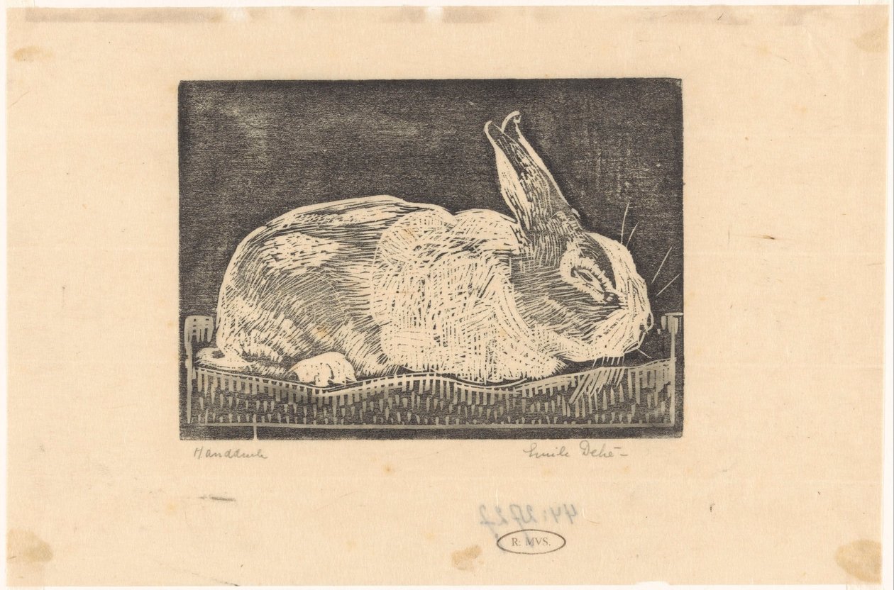Coelho de Emilius Wilhelmus Dehé (signed by artist)