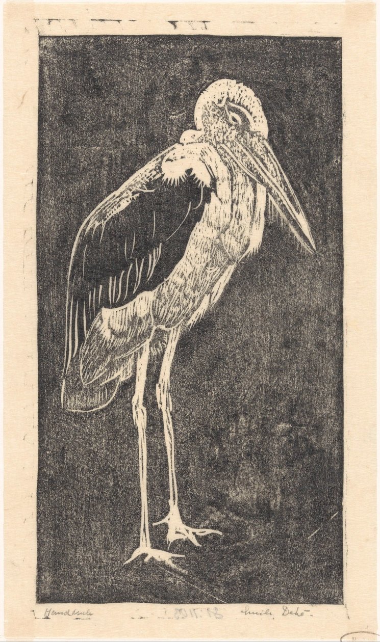 Maraboe de Emilius Wilhelmus Dehé (signed by artist)
