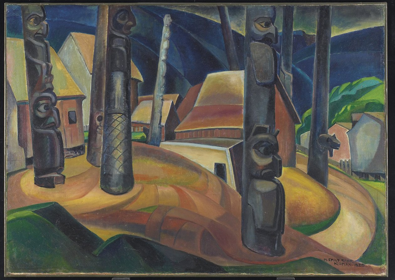 Aldeia Kispiax de Emily Carr