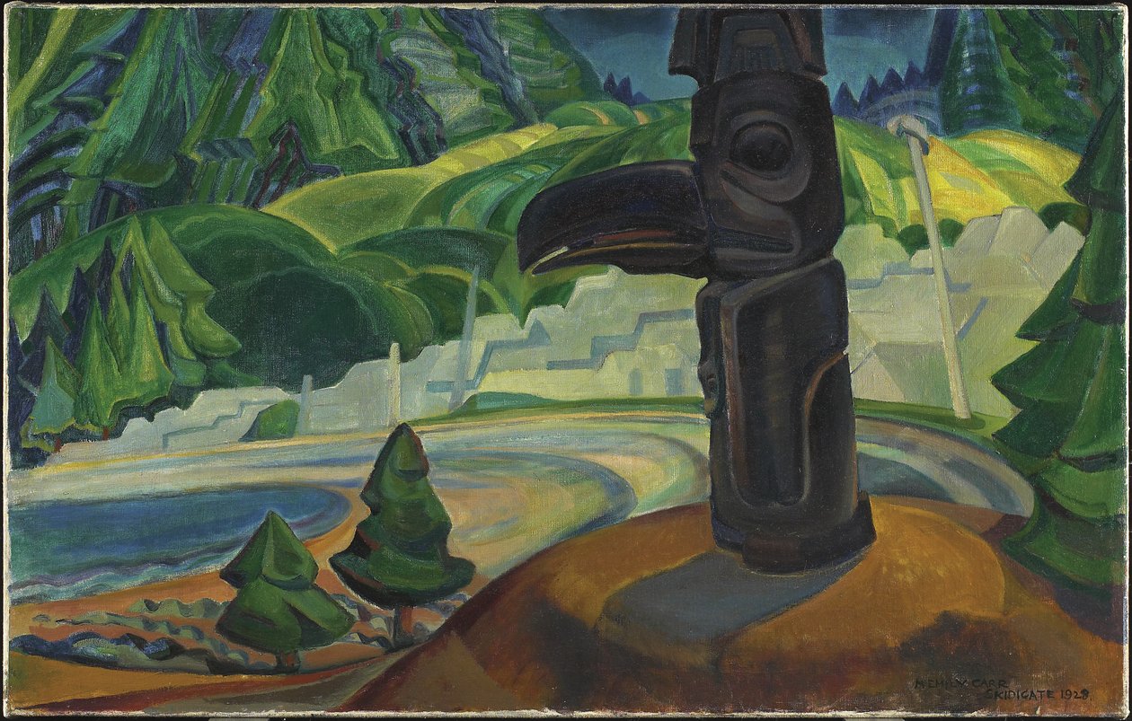Skidegate, Ilha Graham, Columbia Britânica de Emily Carr