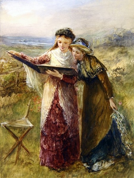 O Livro de Esboços (aguarela sobre papel) de Emily Farmer