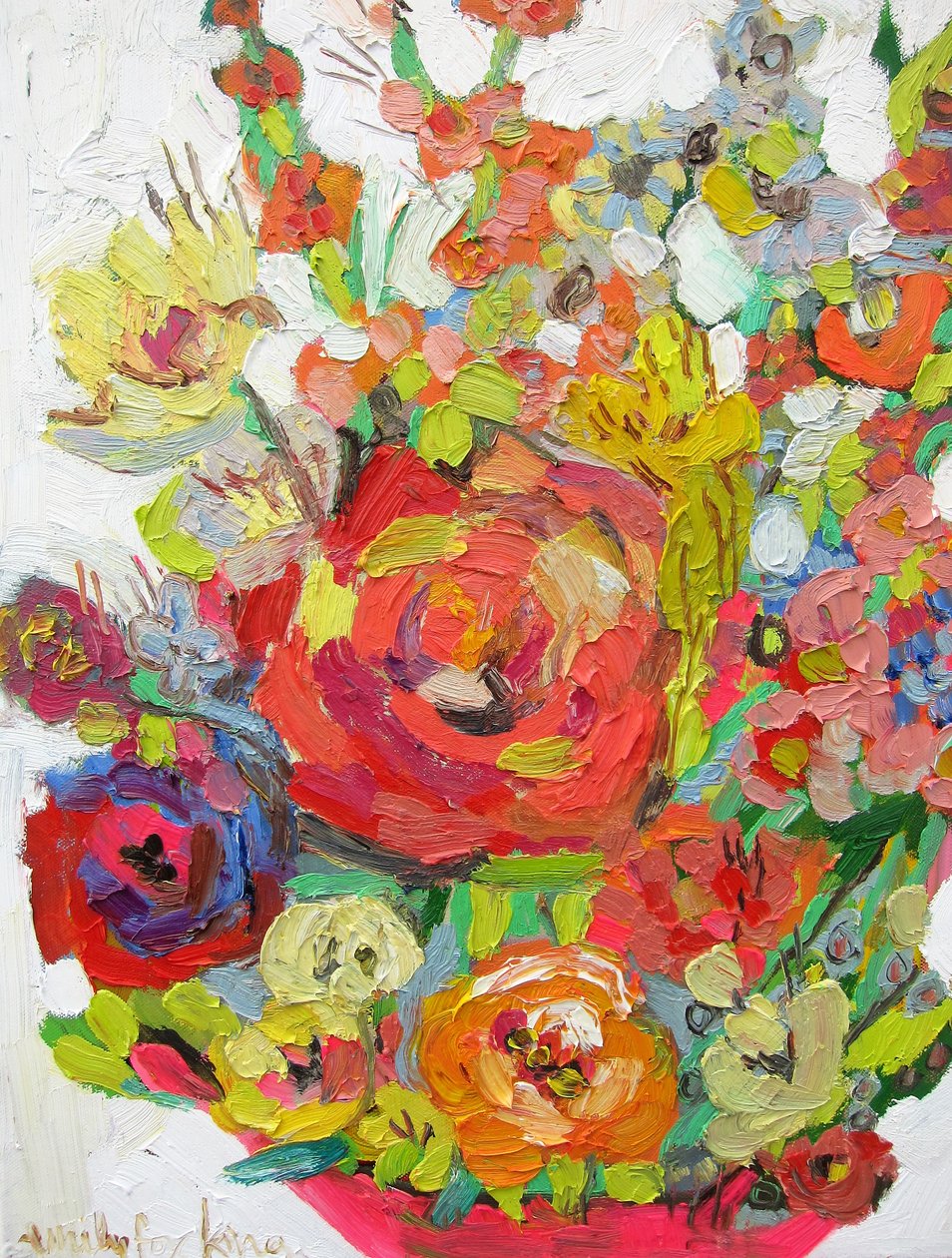 Brightguy, 2017 (óleo sobre tela) de Emily Fox King