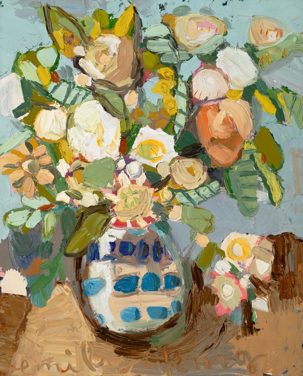 Crushed Blue, 2020 (óleo sobre tela) de Emily Fox King
