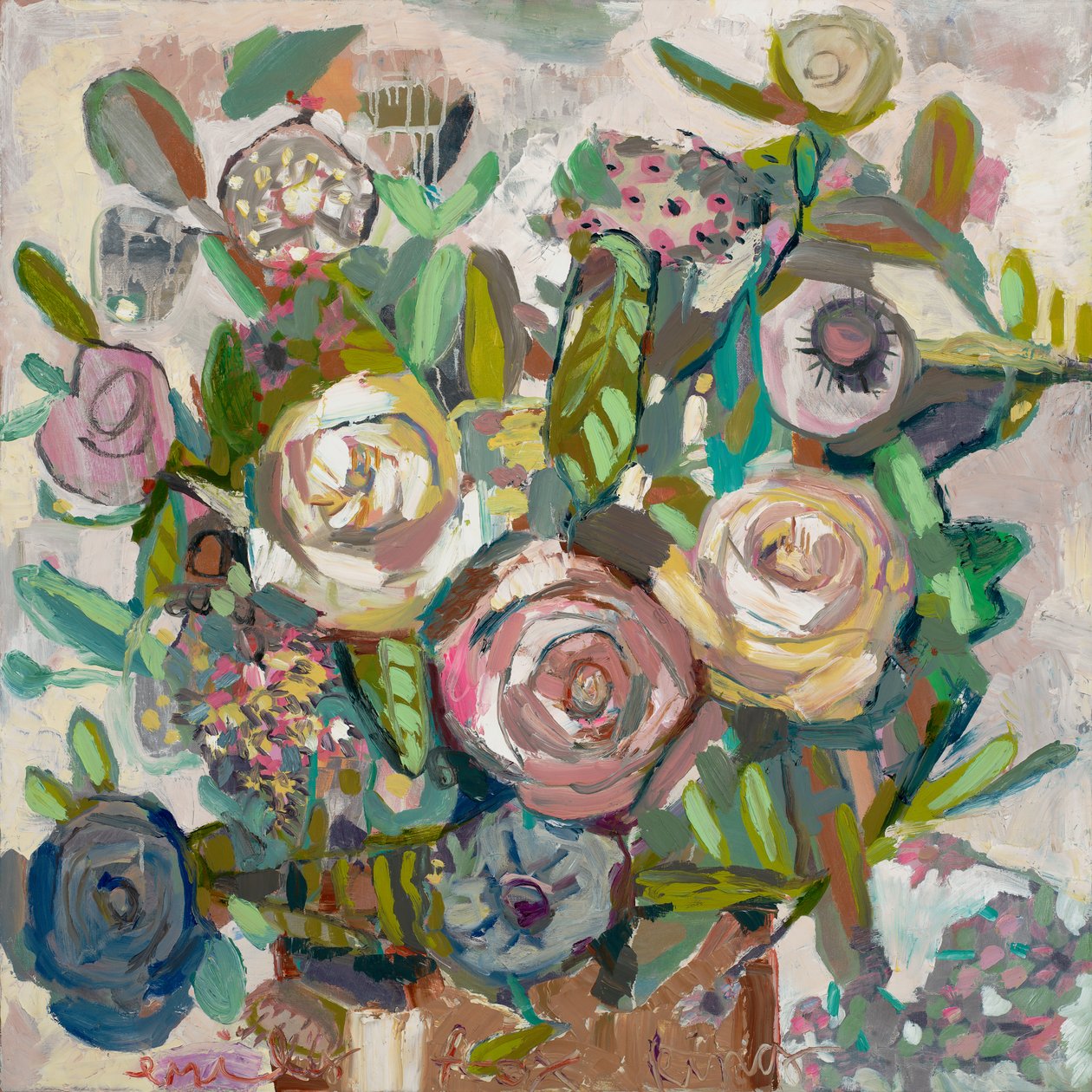 Wild and Reaching, 2020 (óleo sobre tela) de Emily Fox King