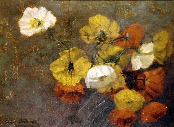 Papoilas, c.1886 (óleo sobre tela) de Emily Ledbrook