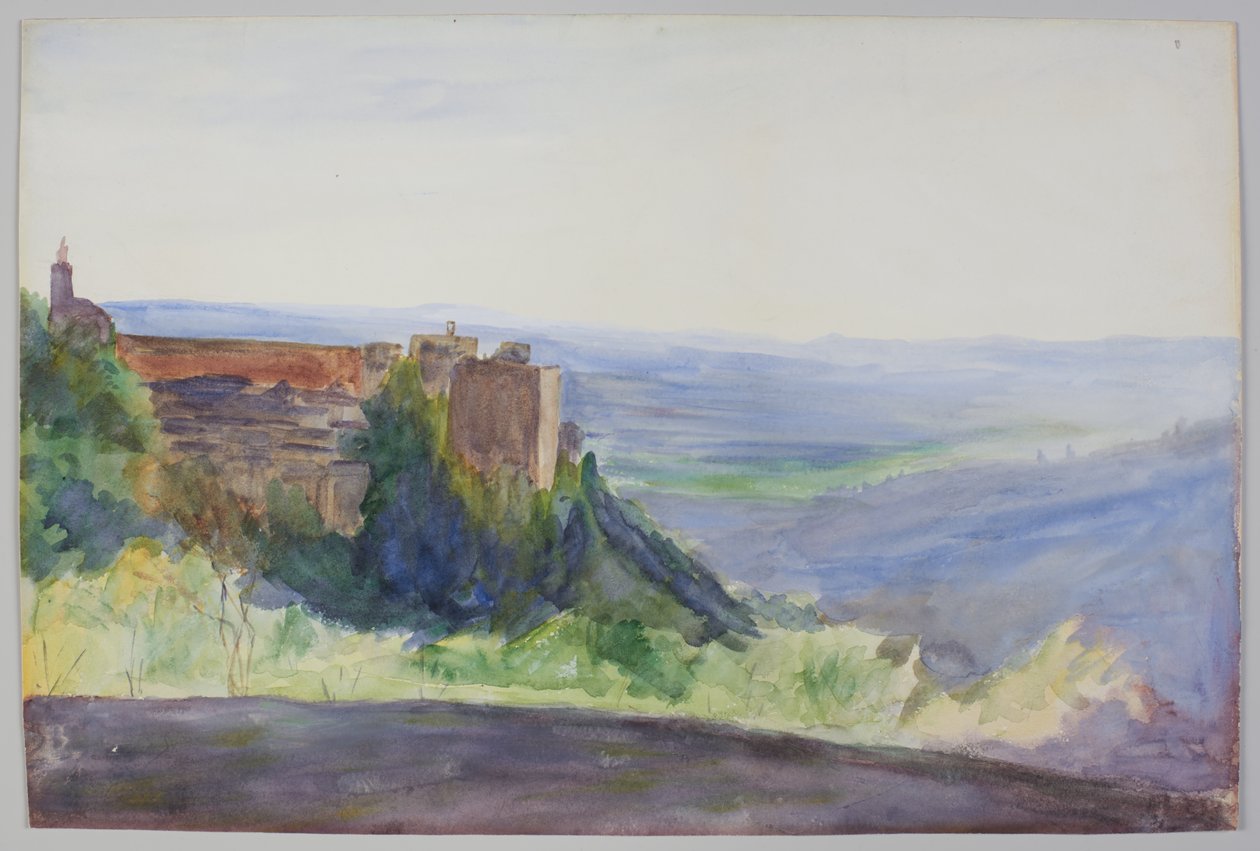 Alhambra, c.1900. Lápis e aguarela de Emily Sargent
