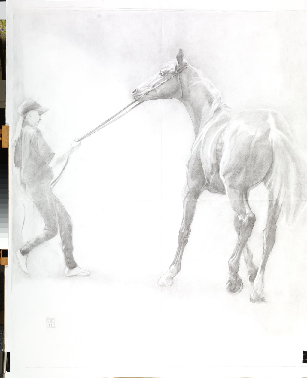 Resistindo, 2011 (grafite no papel) de Emma Kennaway