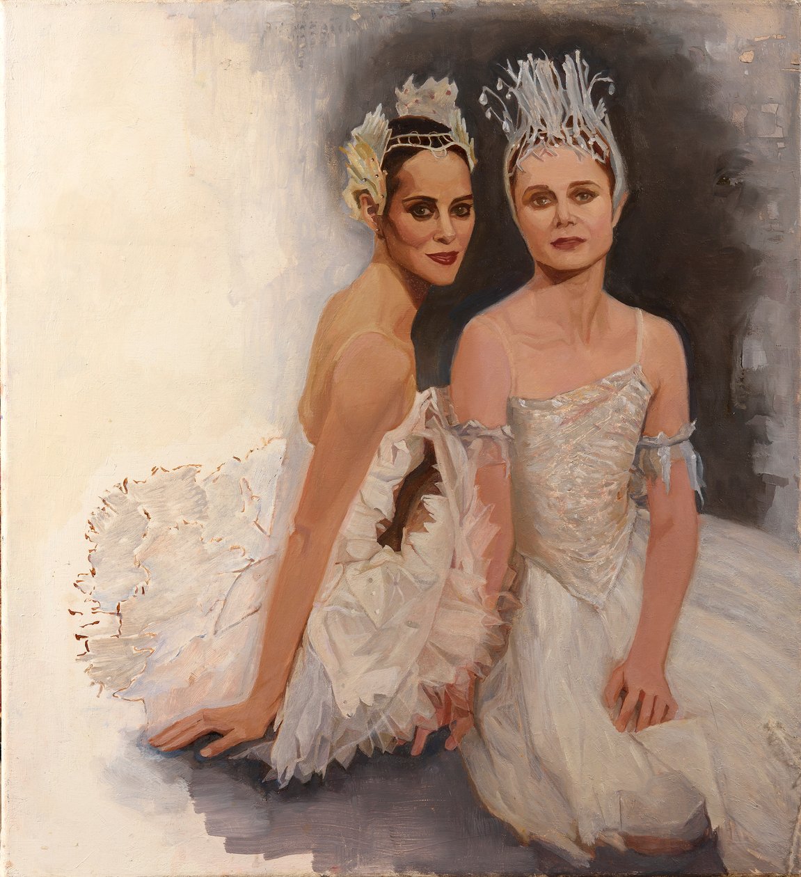 Fadas da neve, 2024 (pintura a óleo) de Emma Kennaway
