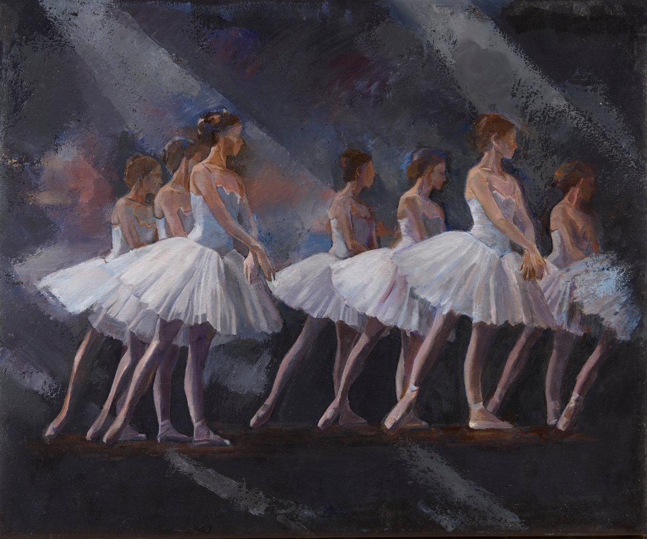 Lago dos Cisnes, 2024 (óleo sobre tela) de Emma Kennaway