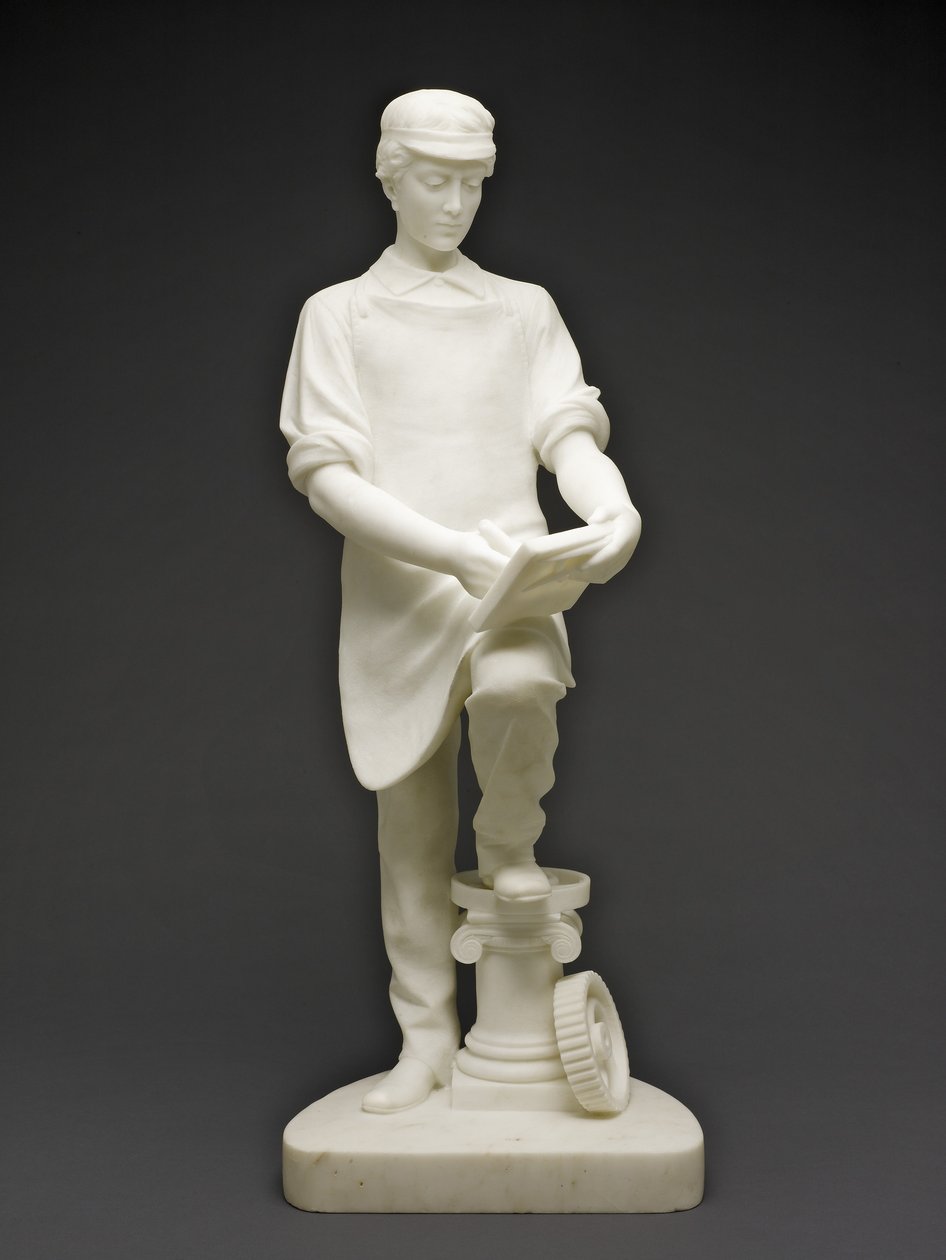 Aprendiz de Maquinista, c.1859 (mármore) de Emma Stebbins