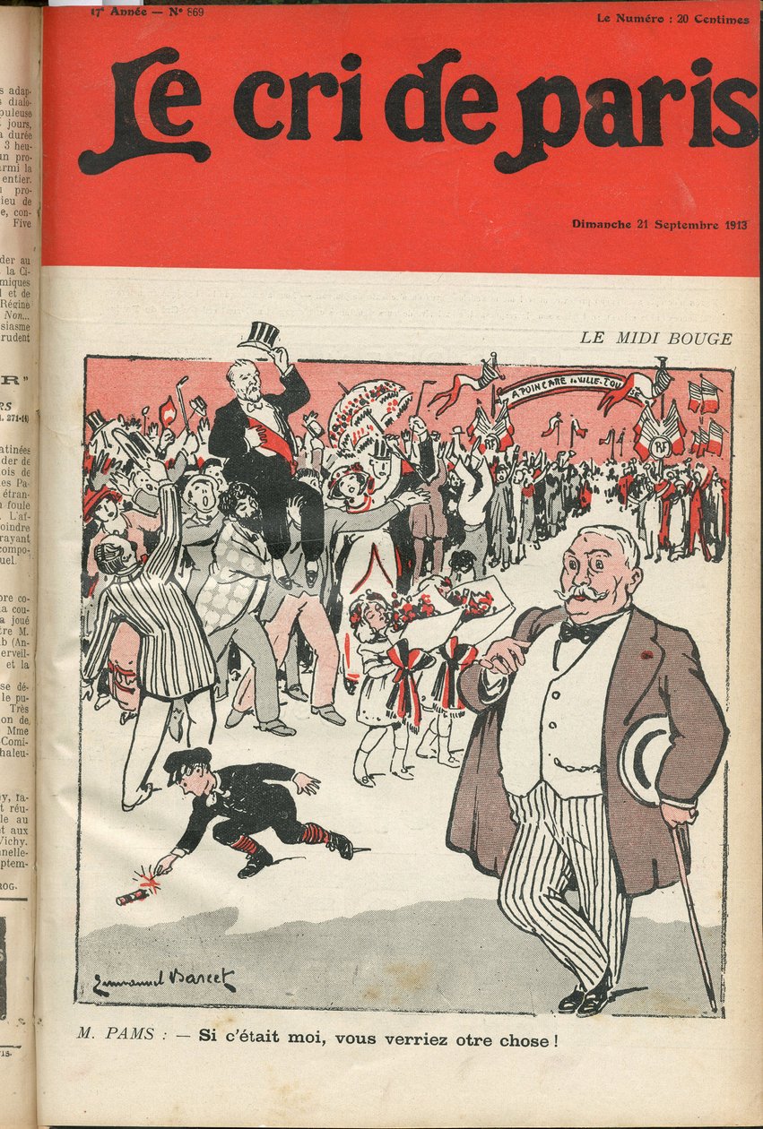 Capa do "Le Cri de Paris". de Emmanuel Barcet