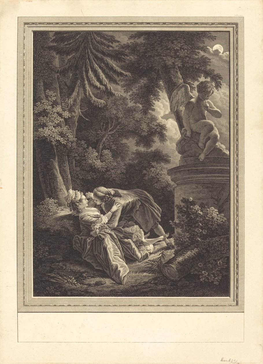 A noite de Emmanuel Jean Nepomucène de Ghendt after Pierre Antoine Baudouin