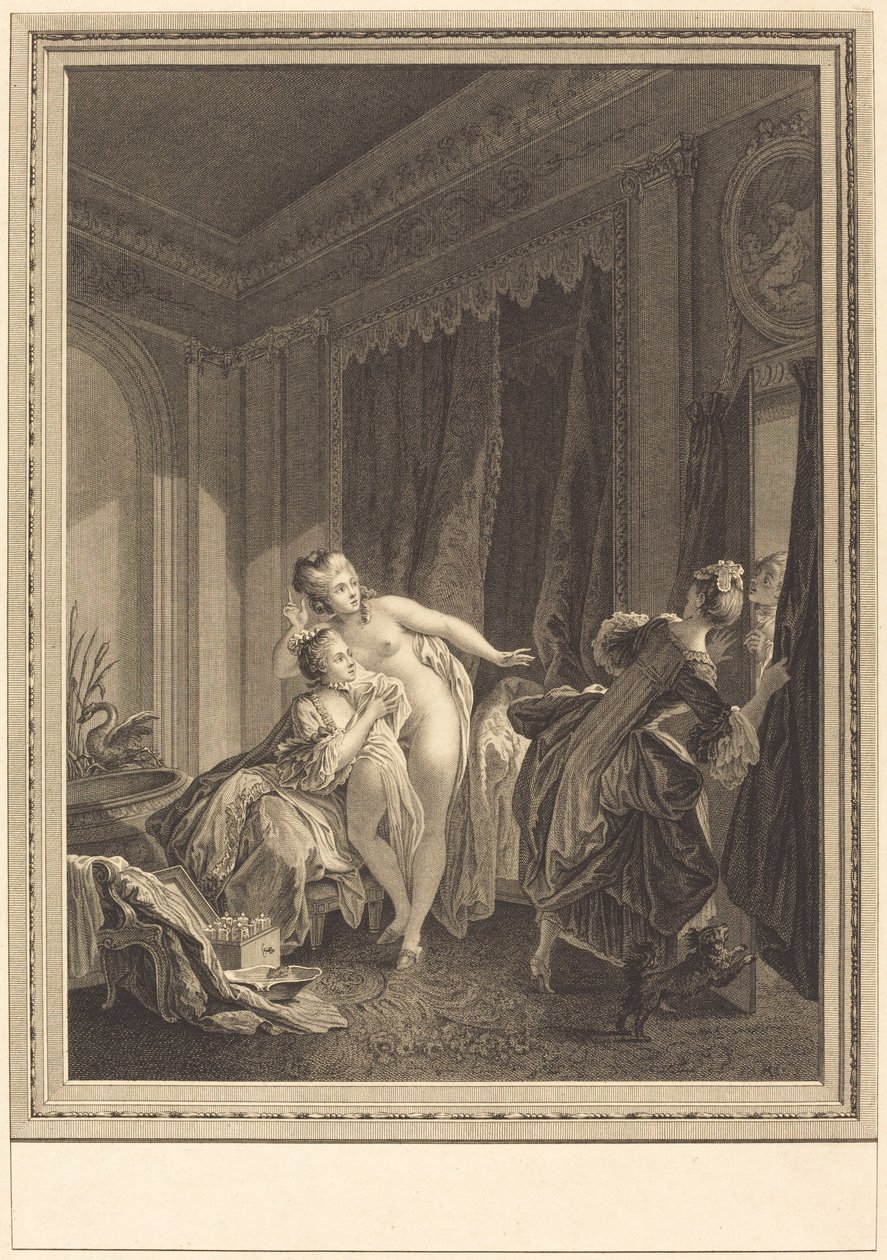 Le soir de Emmanuel Jean Nepomucène de Ghendt after Pierre Antoine Baudouin