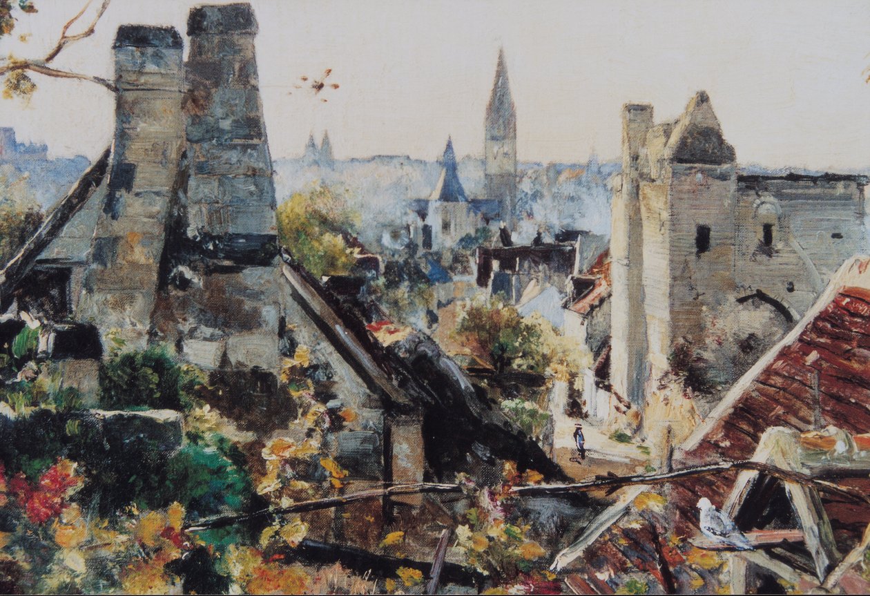 Beaulieu-lès-Loches Outubro 1880-89 (óleo sobre tela) de Emmanuel Lansyer