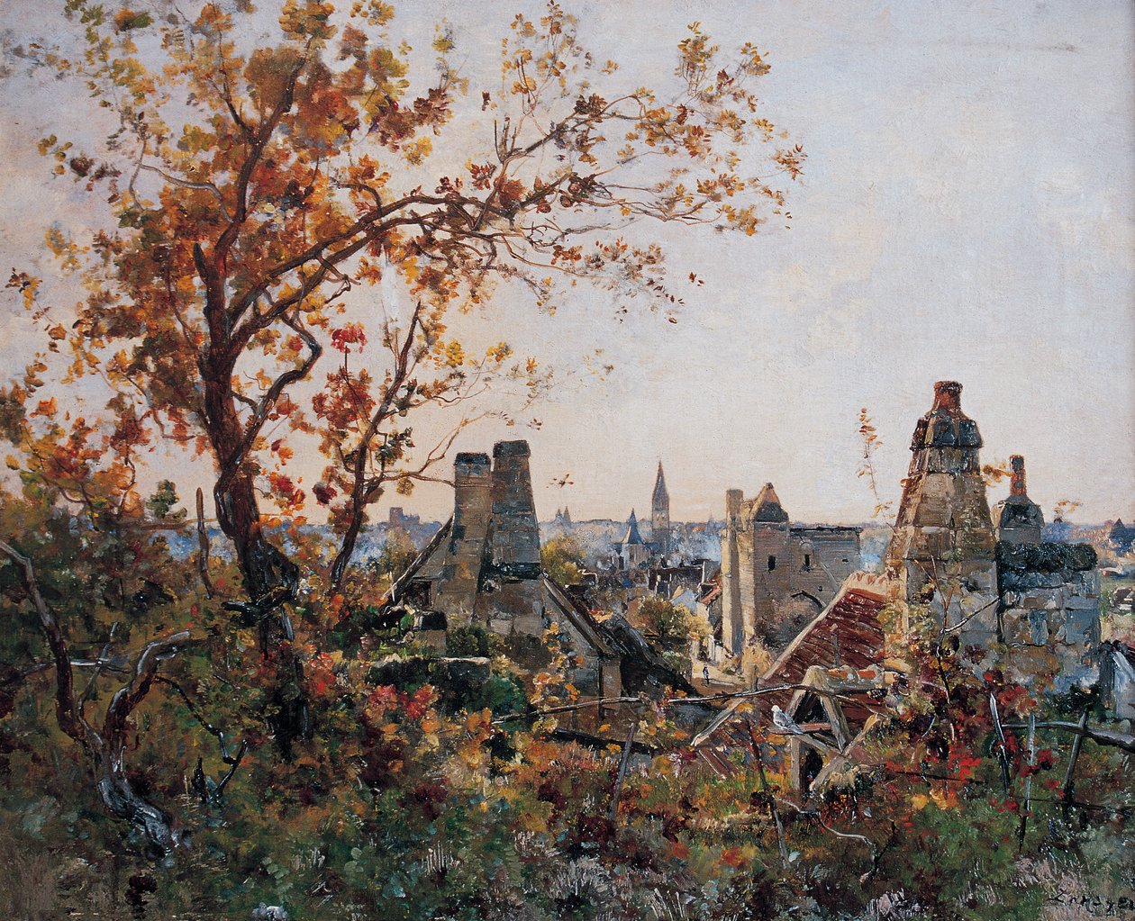 Beaulieu-lès-Loches, Outubro de 1886 (pintura) de Emmanuel Lansyer
