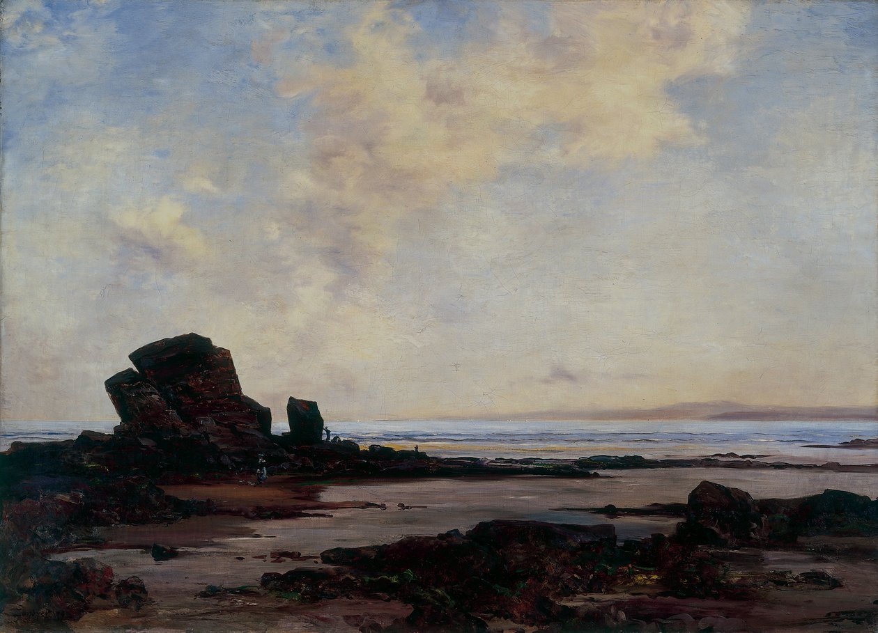 Baía de Douarnenez na maré baixa de Emmanuel Lansyer