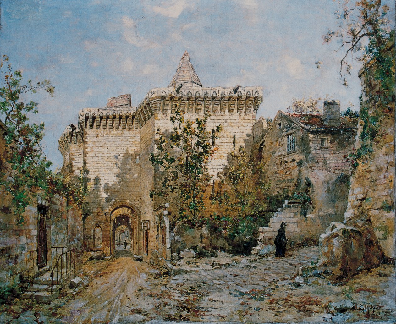 Porta para o castelo de Loches. 1888 (óleo sobre tela) de Emmanuel Lansyer
