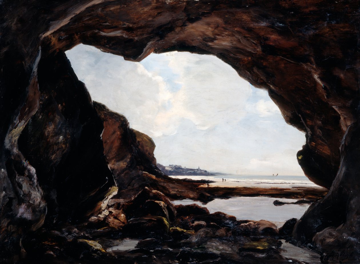Gruta de Ris, Douarnenez, 1876 de Emmanuel Lansyer