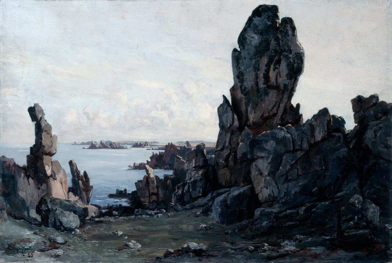 Ilha de Ushant, 1885 de Emmanuel Lansyer