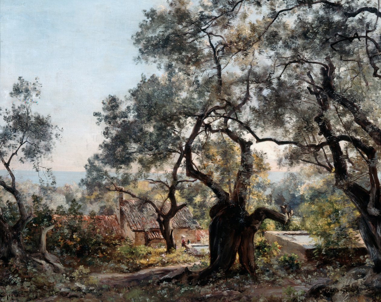 Lodola, perto de Menton, 1892. de Emmanuel Lansyer