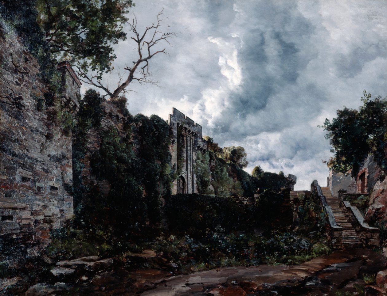 Portão principal do Castelo de Clisson, 1884 de Emmanuel Lansyer