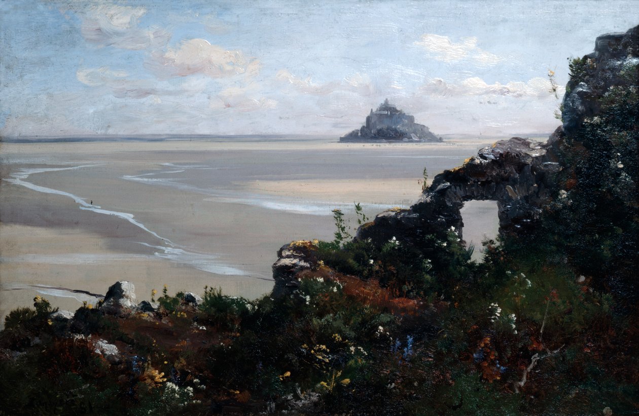 Mont Saint Michel, 1881 de Emmanuel Lansyer