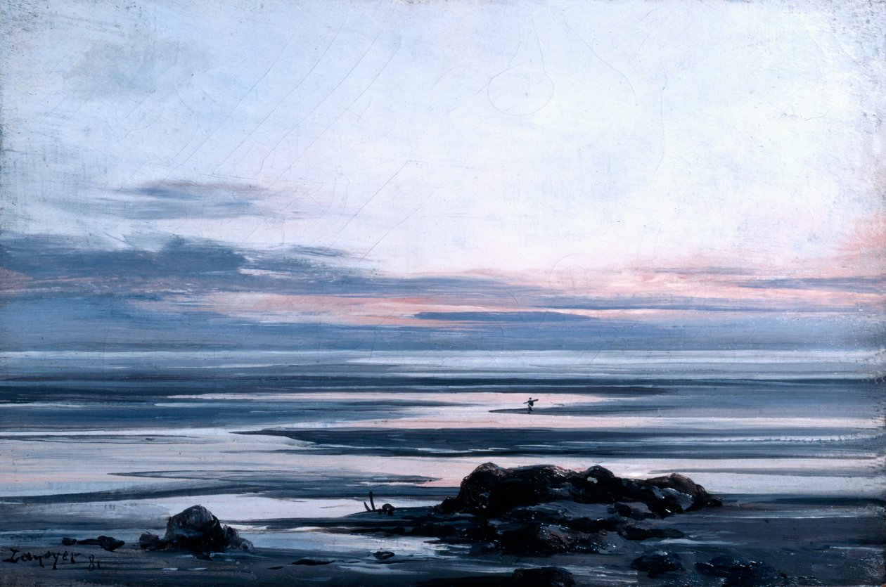 Mont St Michel, 1881 de Emmanuel Lansyer