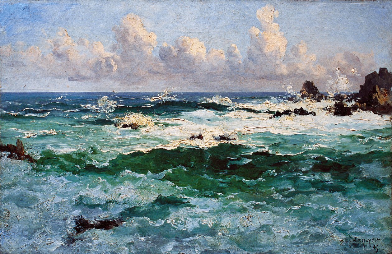 Ouessant, Mar Nascente entre o semáforo e a trombeta de Emmanuel Lansyer