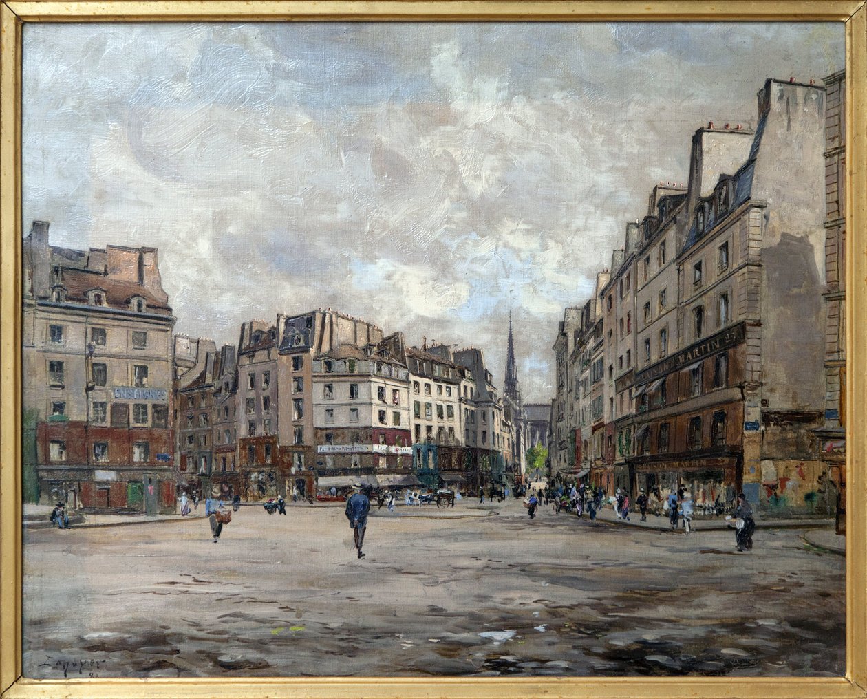 Place Maubert em 1888, Painting a l