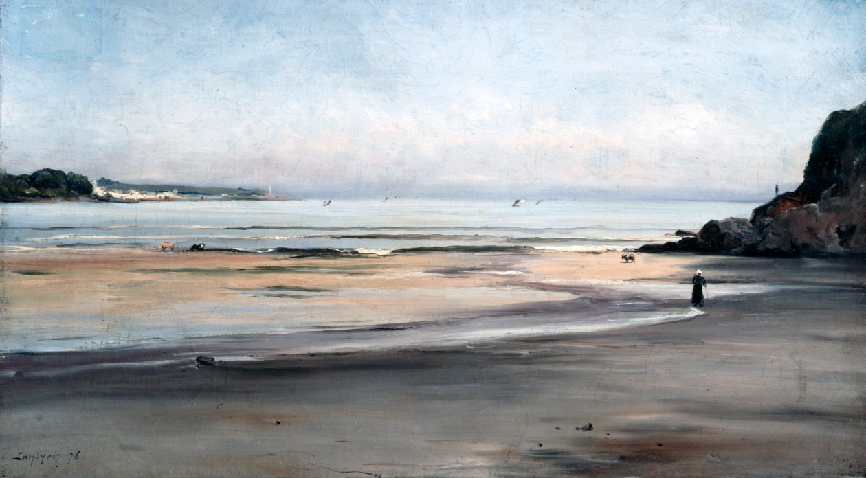 Maré ascendente no sábado de manhã de 1876. de Emmanuel Lansyer