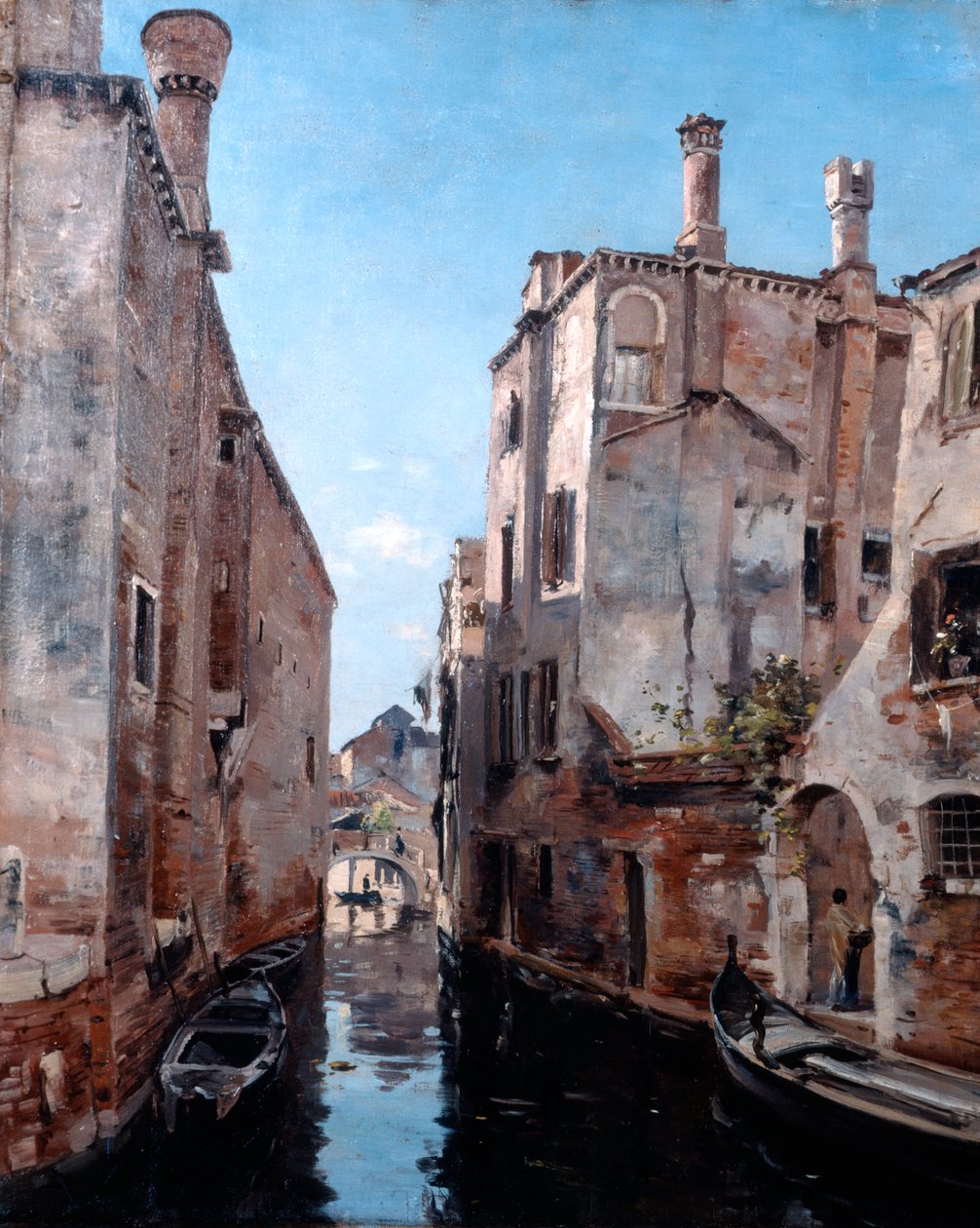 Arredores da Igreja São Sebastião, Veneza, 1892. de Emmanuel Lansyer