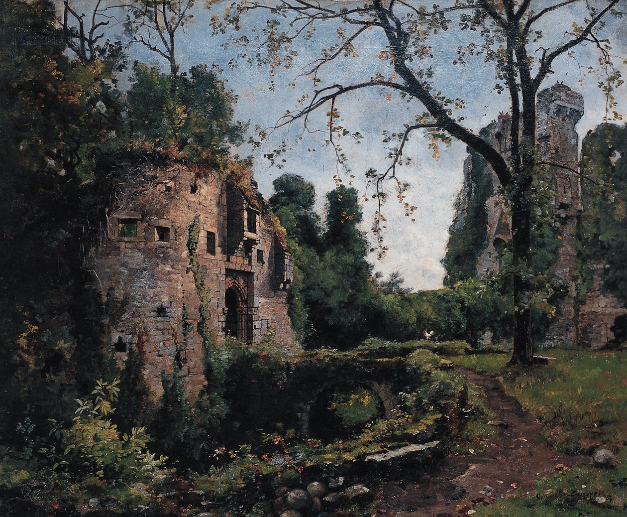 Bastion des Ormes, interior do Château de Clisson de Emmanuel Lansyer