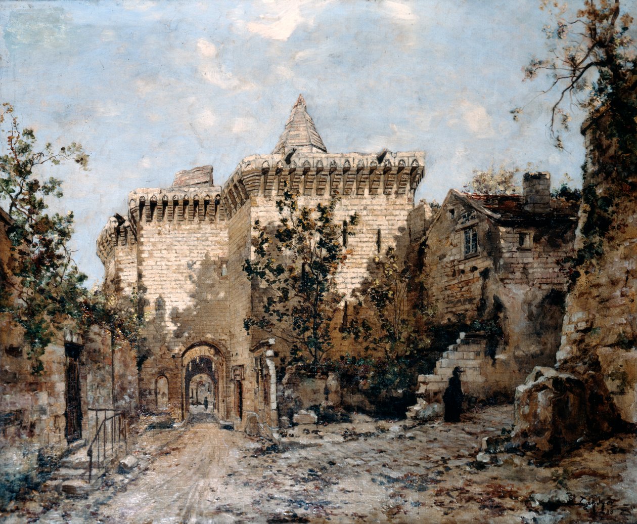 A porta de Cordelières e o castelo, 1891 de Emmanuel Lansyer
