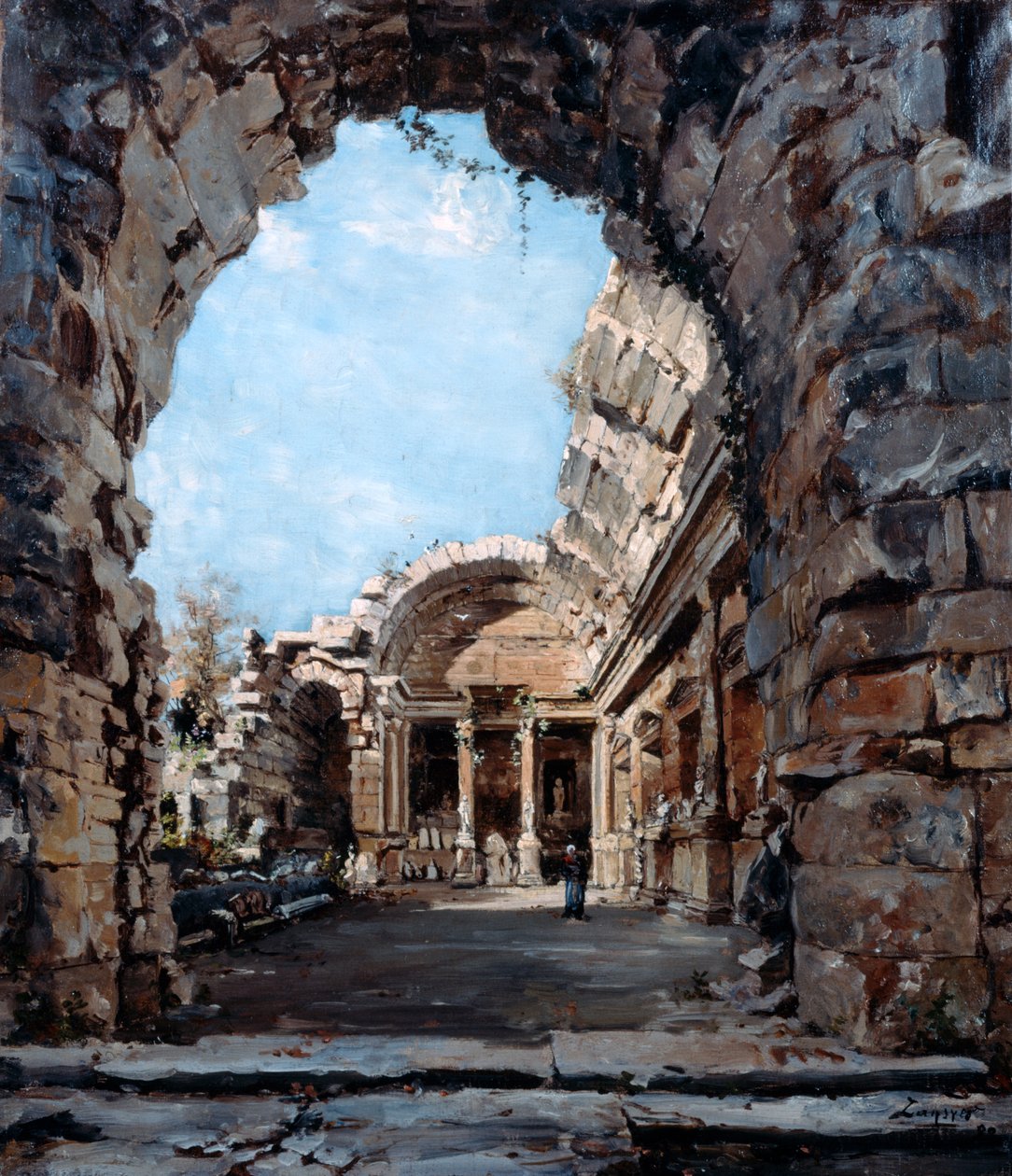 O templo de Diana, 1890. de Emmanuel Lansyer