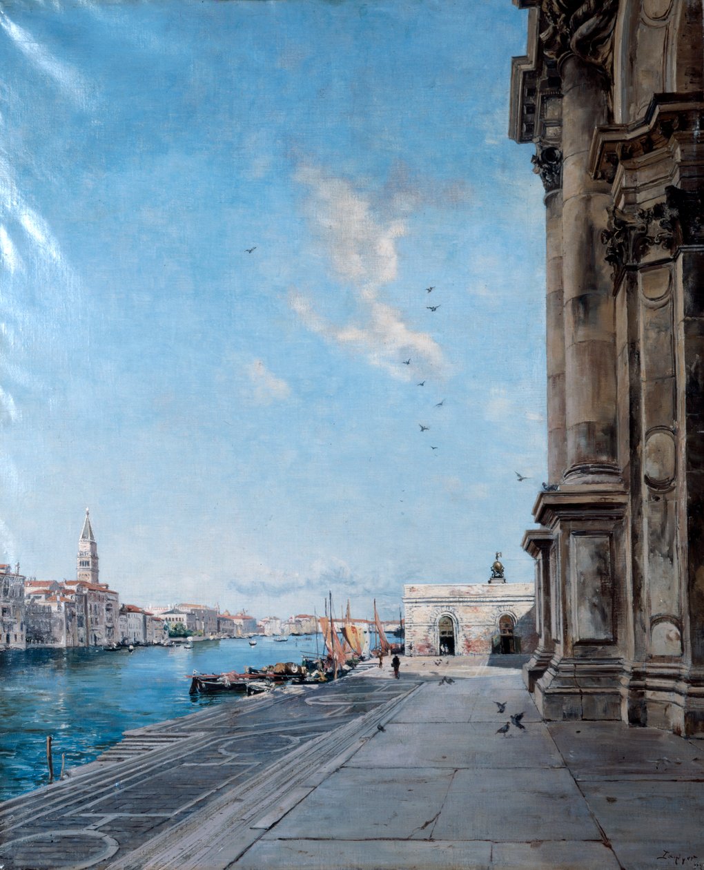 Vista da Igreja de Madonna della Salute, 1892 de Emmanuel Lansyer