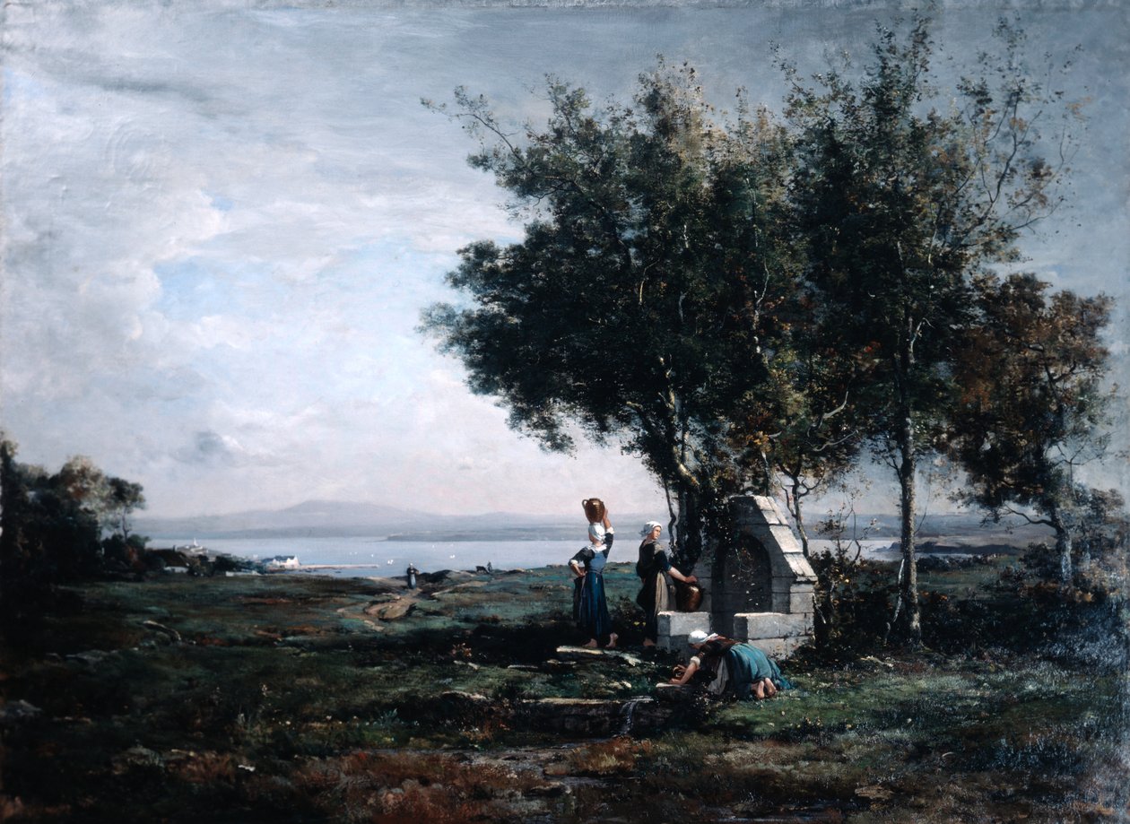 Mulheres na fonte, 1867 de Emmanuel Lansyer