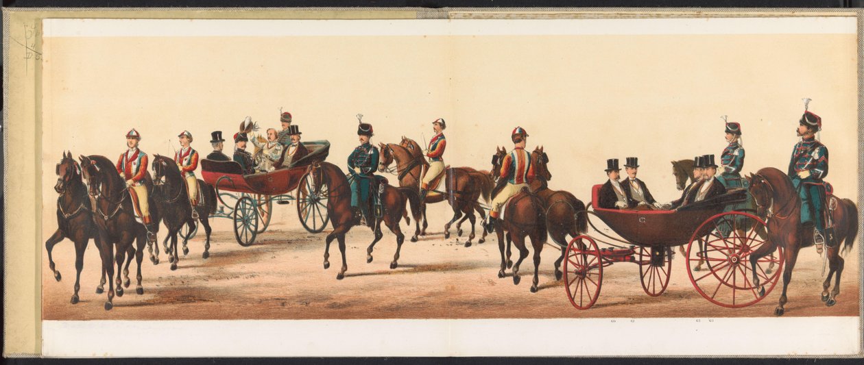 Procissão em Haarlem, 1872 (placa 8) Procissão realizada em Haarlem, 1º de abril de 1872. (título da série no objeto) de Emrik and Binger