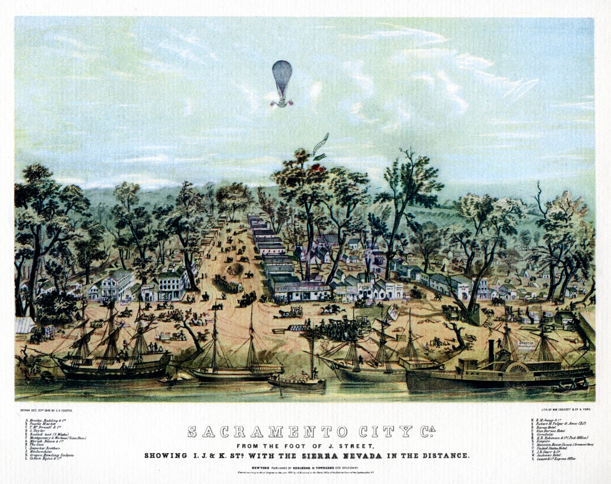 Sacramento, Califórnia, 1849 1937. de Endicott and Co.