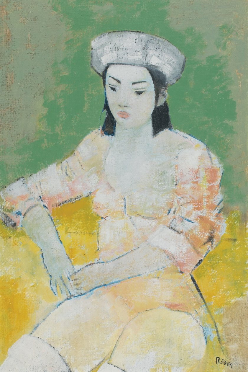 Dançarino (óleo a bordo) de Endre Roder