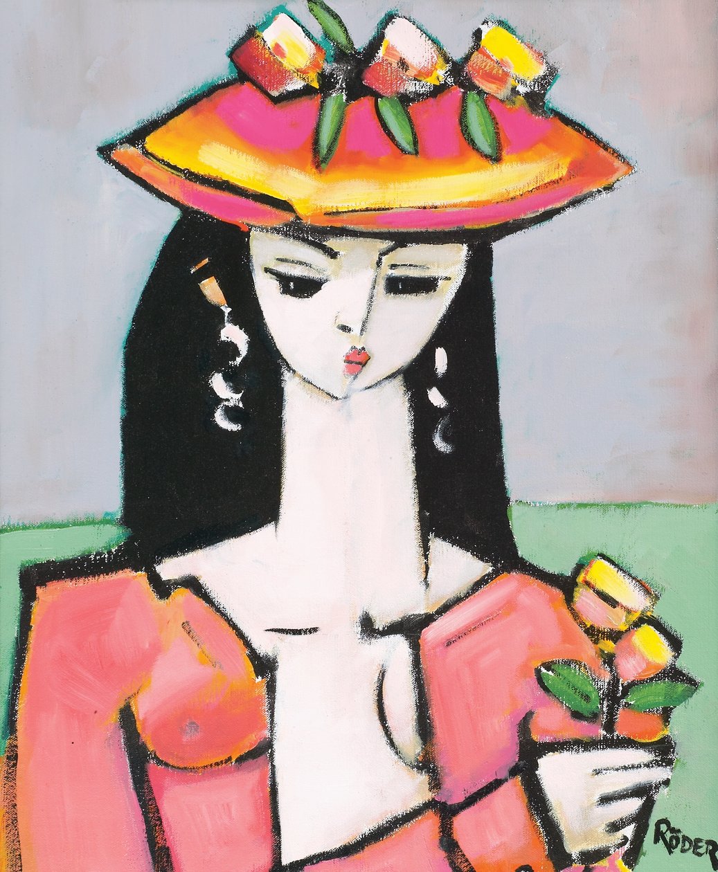 Molly (óleo sobre tela) de Endre Roder