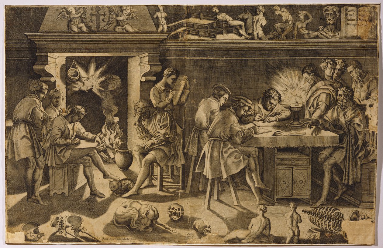 A Academia de Baccio Bandinelli, 1547 de Enea Vico