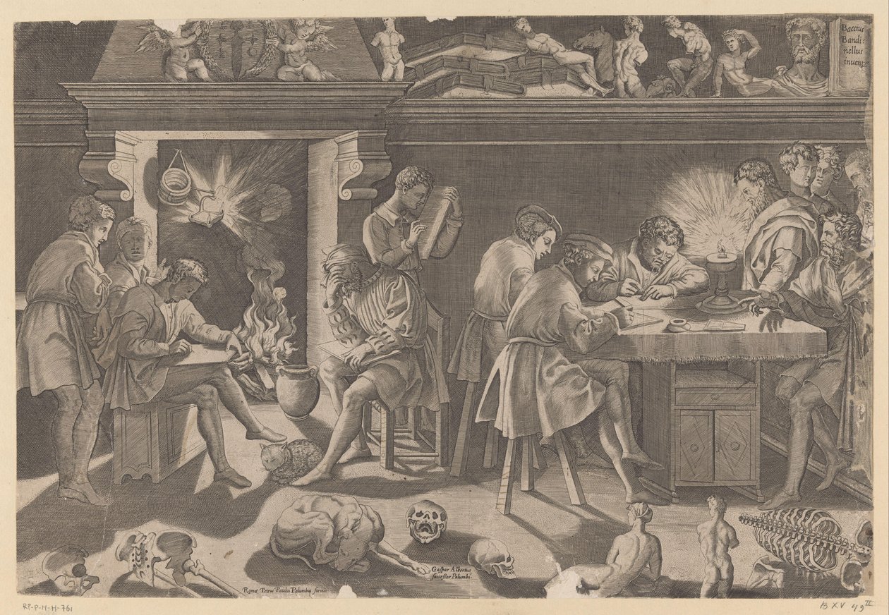 Academia do escultor Baccio Bandinelli de Enea Vico