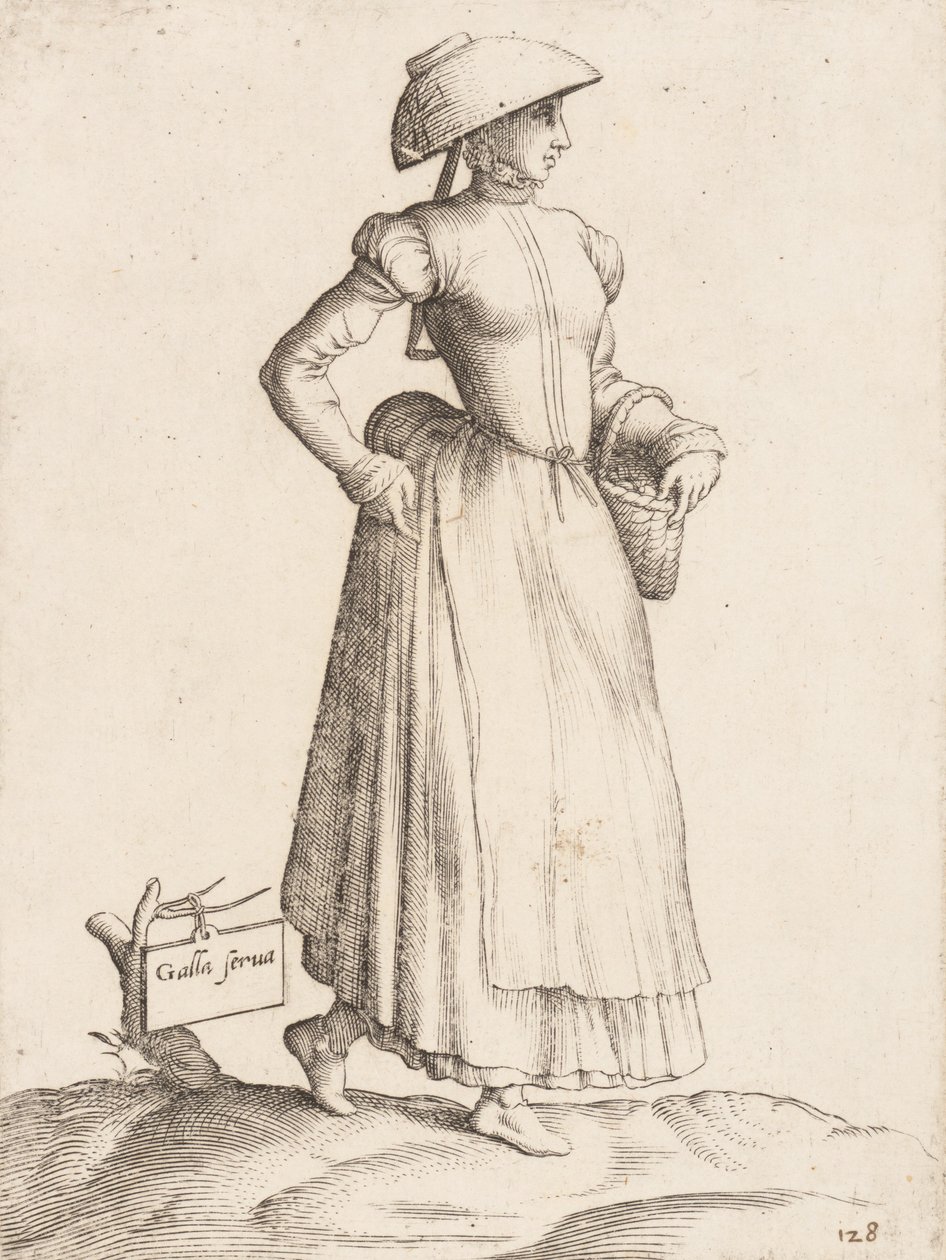 Figurino: Galla Serva, ca. 1557-58. de Enea Vico