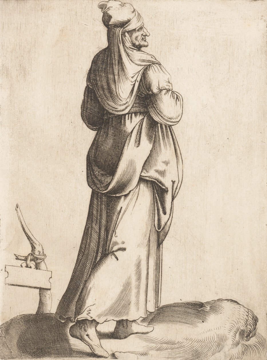 Prato do Traje: Camponesa da Espanha, ca. 1555-58. de Enea Vico